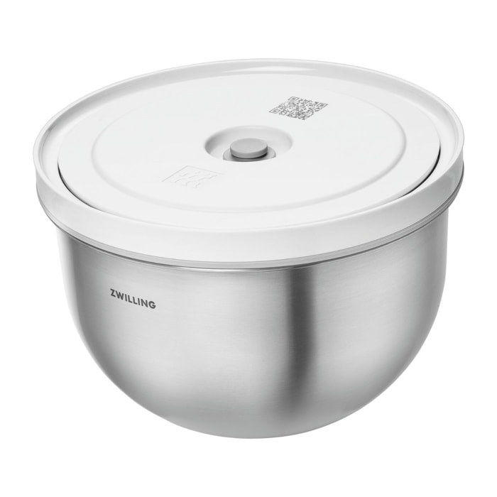Bol sous vide M / 18 cm, Acier inoxydable, Argent