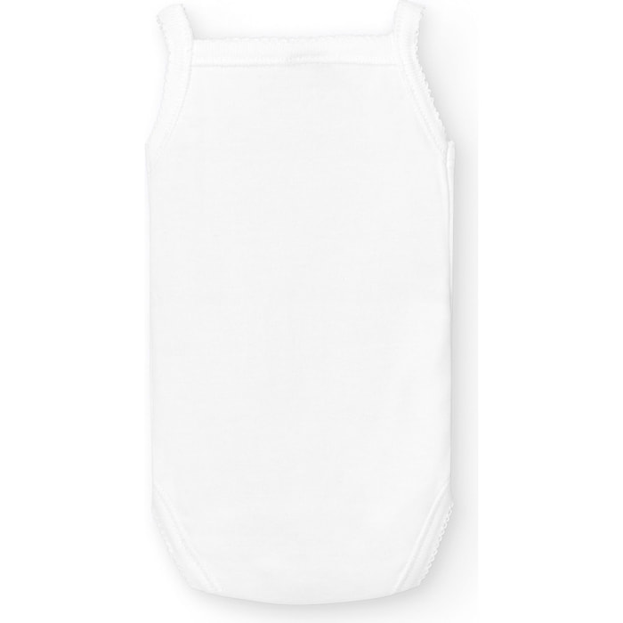 Body bebé tirantes finos volantes niña