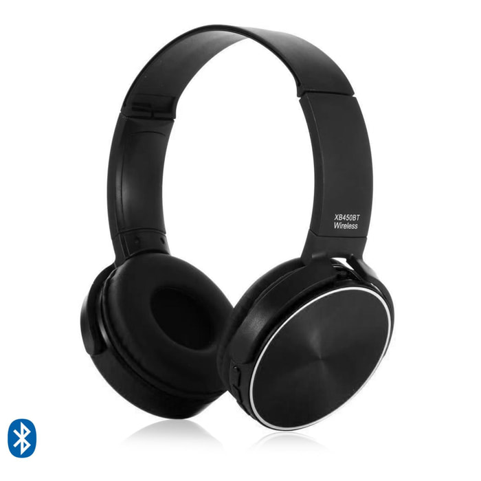 Cuffie senza fili Bluetooth 450BT. Include cavo jack da 3,5 mm.