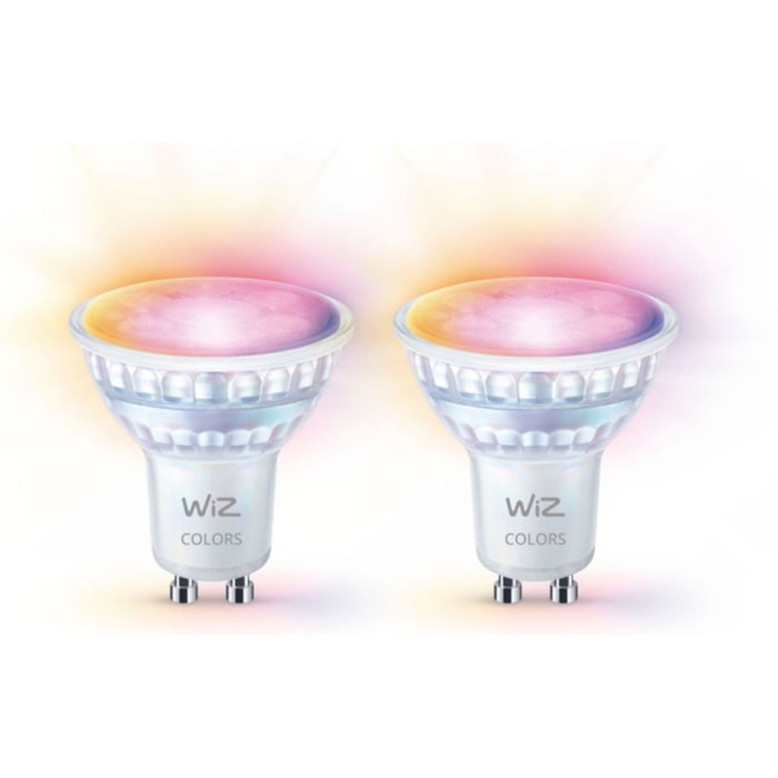 Ampoule LED connectée WIZ GU10 Couleur 50W pack de 2