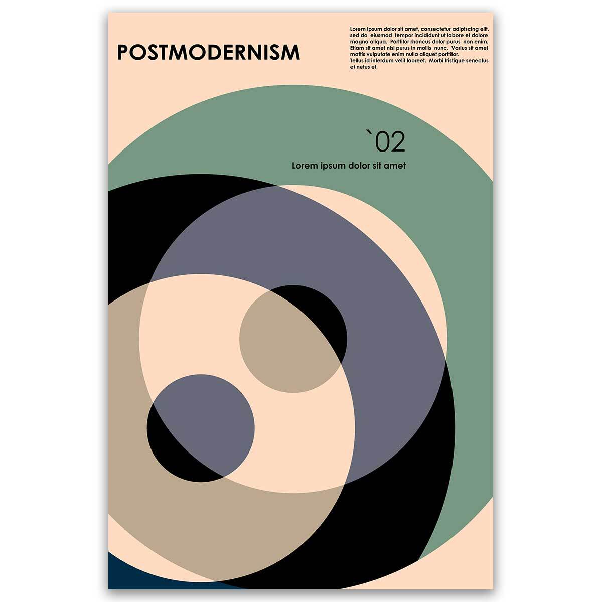 Tableau abstrait cercles modernes tons doux Toile imprimée