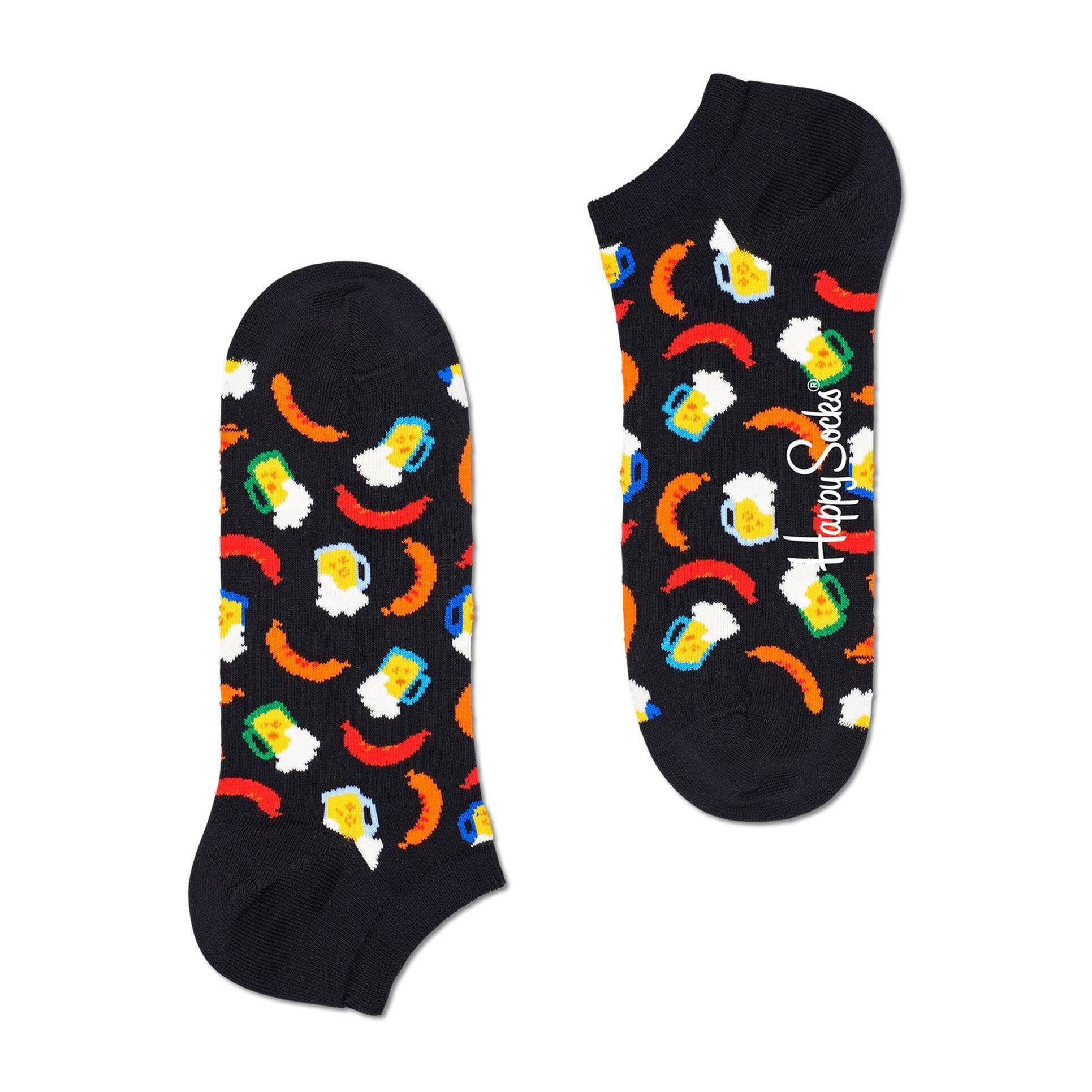 Set de 2 pares de calcetines - diseños "Ice Cream" y "Beer", corte bajo
