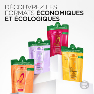 Lot de 6 - L'Oréal Paris Elseve Huile Extraordinaire Eco-recharge Shampooing Nutrition Eclat Huiles Rares de Marula et Camélia 2