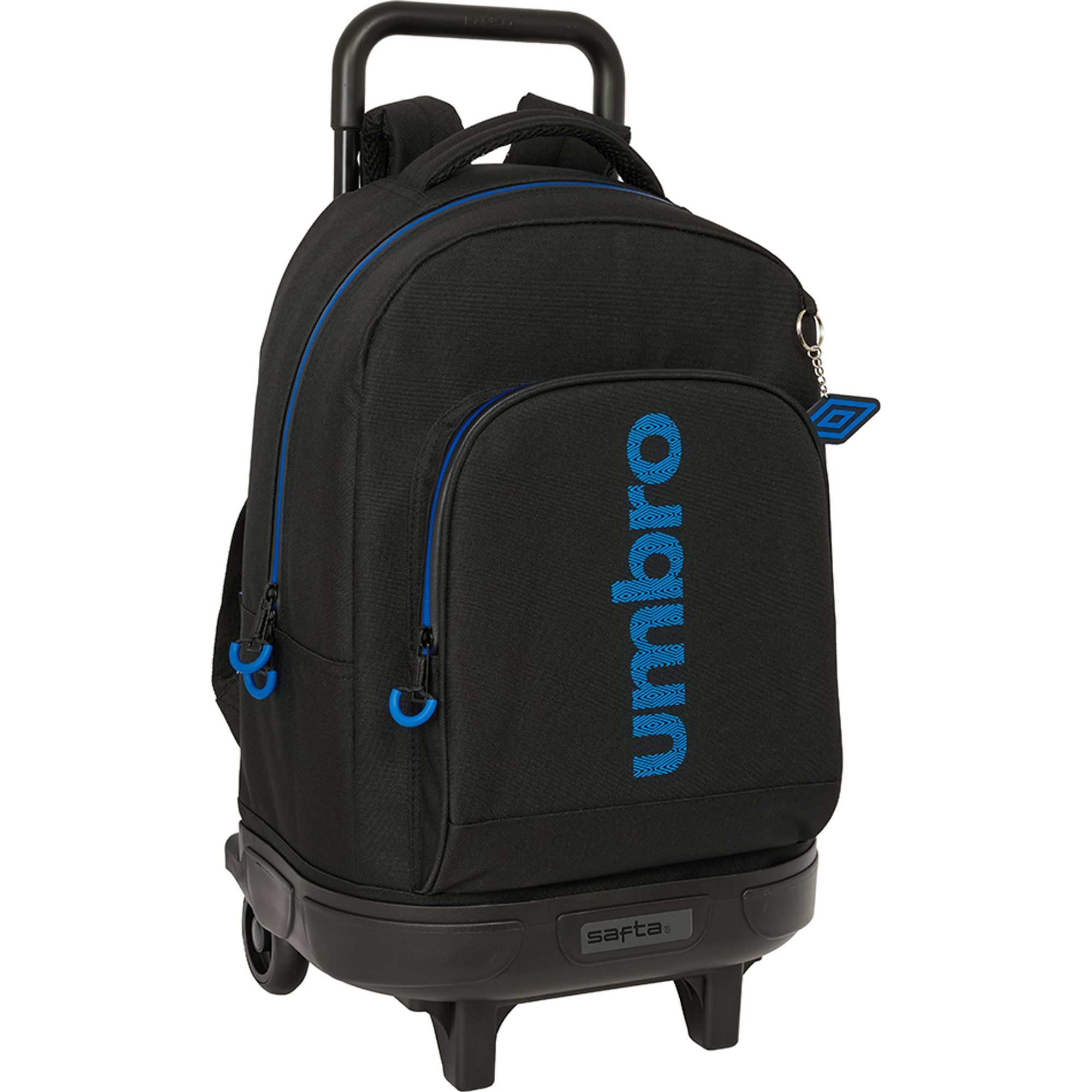 Mochila gde. c/ruedas compact extraible umbro "jet black"