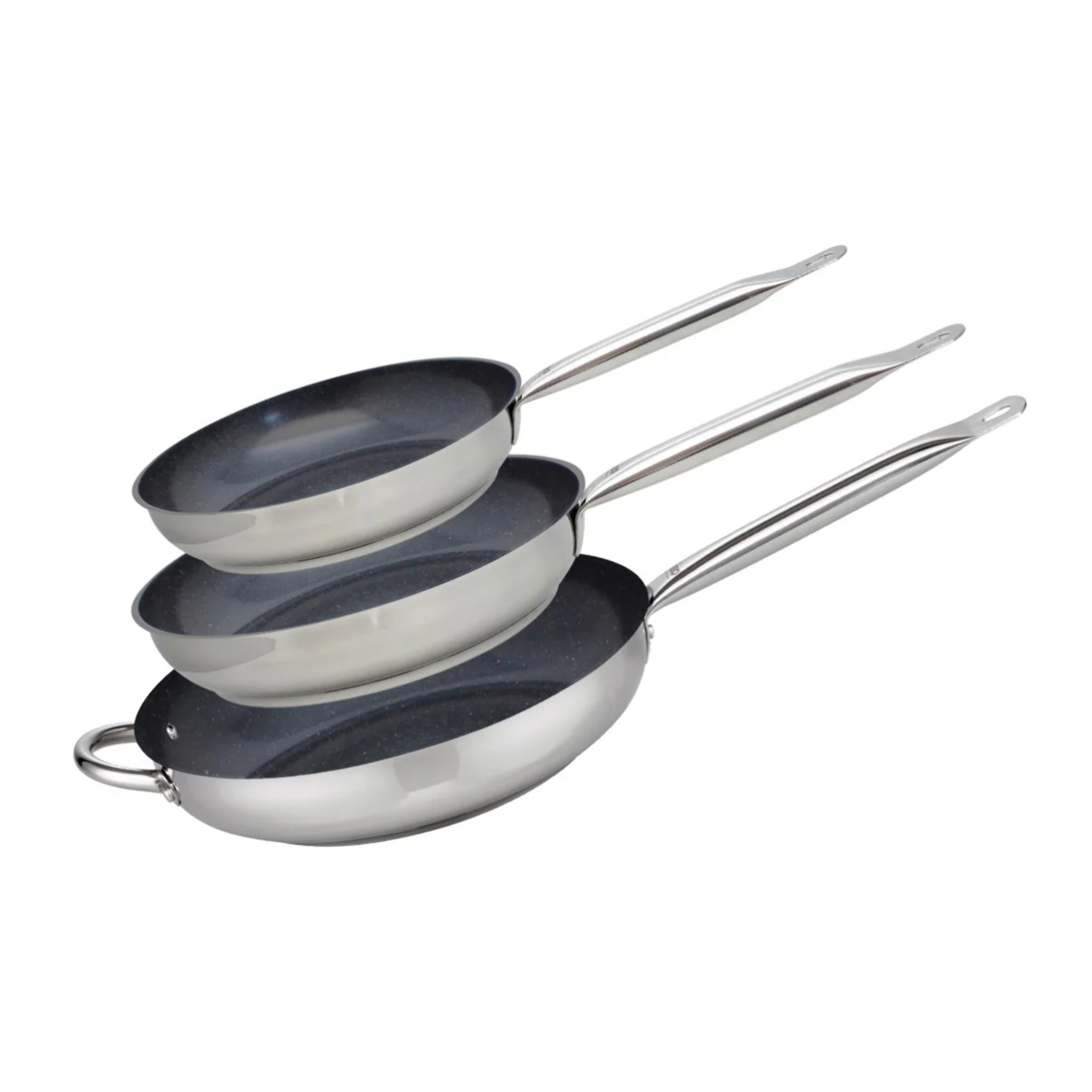 Set de 3 Poêles 24, 28 et 32 cm céramique sans PFAS Profi Therm Platinum Elo