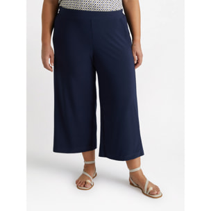 Fiorella Rubino - Pantalon large raccourci en jersey - Azul