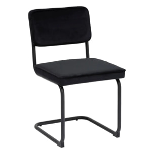 Chaise "Sersi" pieds en acier noir