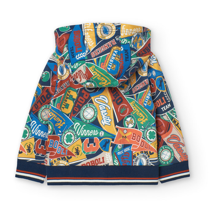 Chaqueta felpa estampada de bebé -BCI