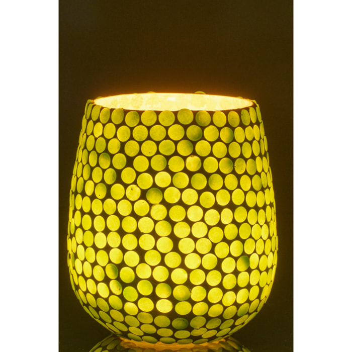 J-Line Chandelier Mosaïque - verre - vert - large