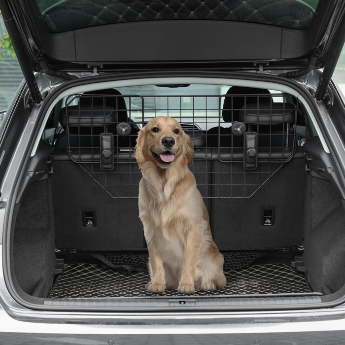 Rejilla de Seguridad de Coche Perros Extensible Barrera Protectora 90-120x40,5cm