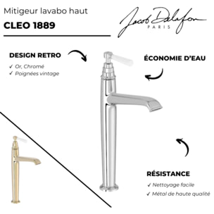 Mitigeur lavabo haut JACOB DELAFON Cléo 1889