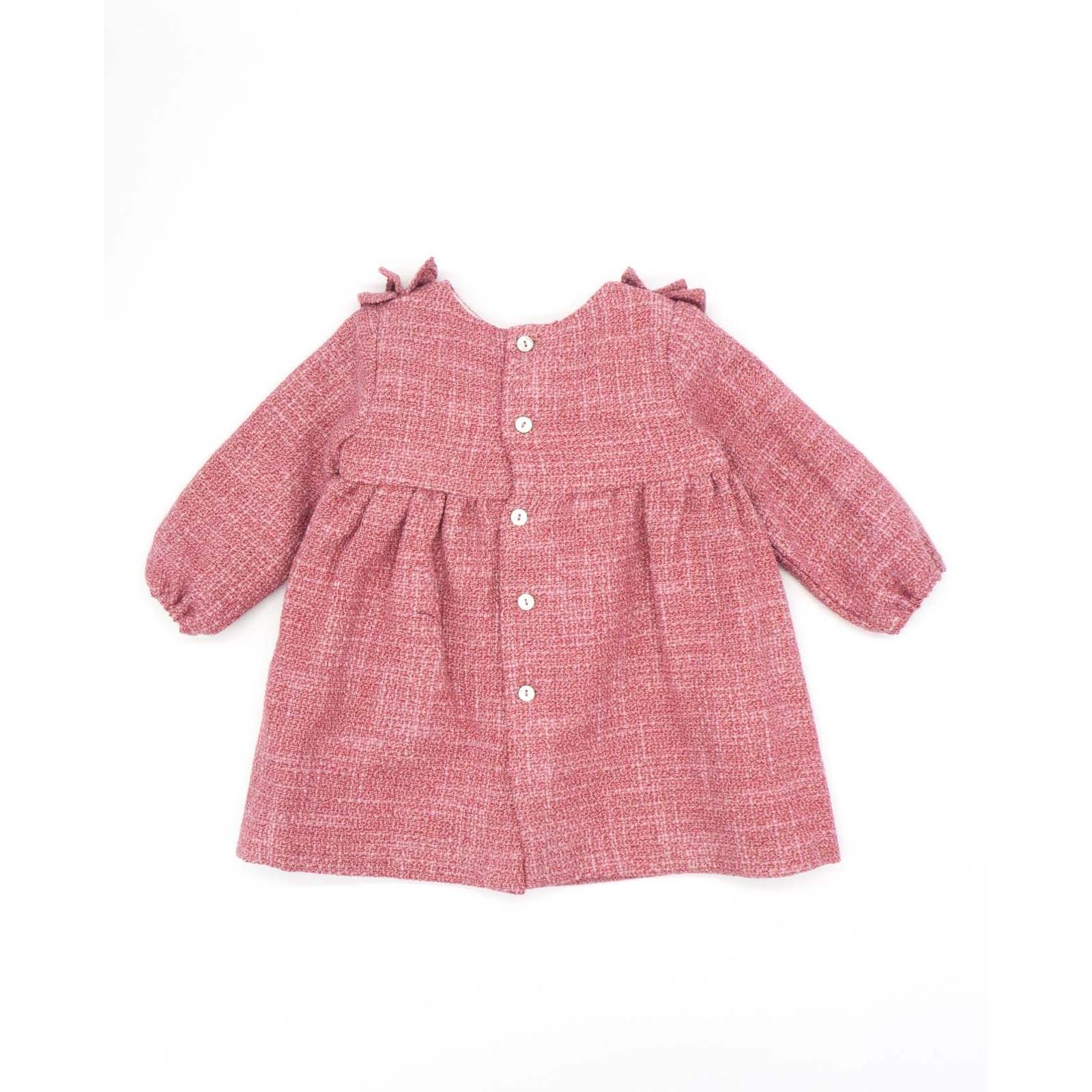 Vestido chanel rosa con volantes