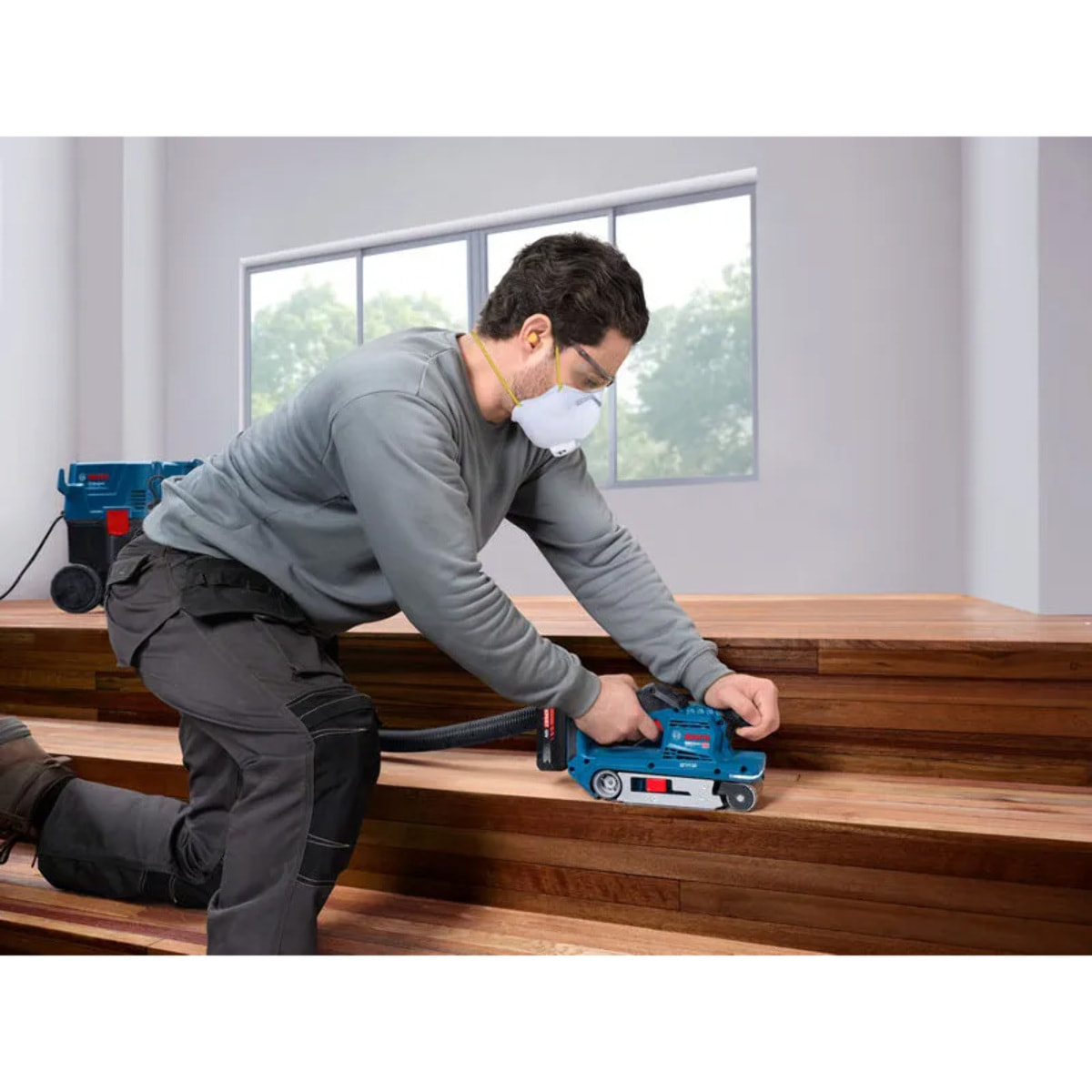 Ponceuses à bande 18V PRO GBS18V-75 - BOSCH - sans batterie, ni chargeur - 06012C2000