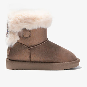 Botas Australianas de Niña Strass Bronce B&W