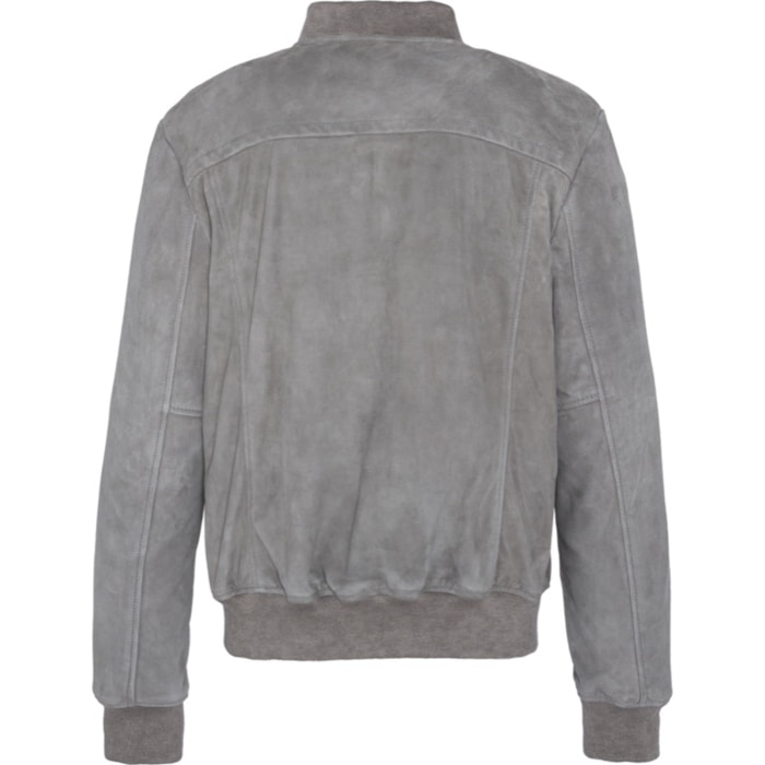 LC300SUEDE BOMBER JACKETSchott NYC P/ELIGHT GREY