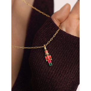 Charm Schiaccianoci Placcato Oro