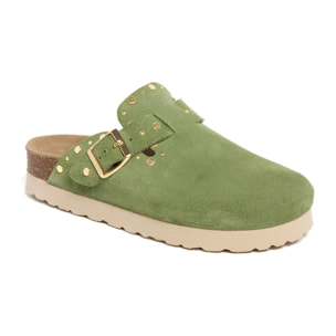 Zueco Plataforma Verde Mujer BILLOWY VERDE