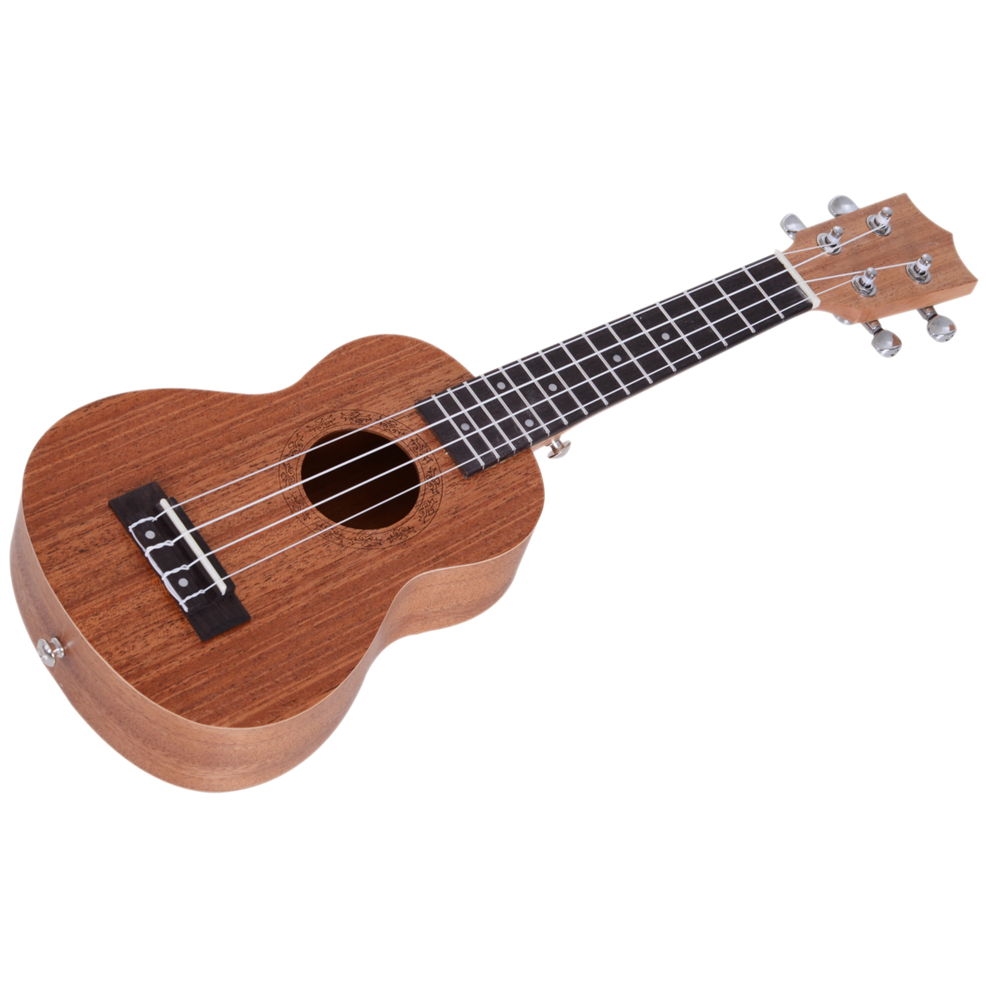 Ukelele 21 Pulgada Ukelele Soprano para Principiantes Cuerda Nylon Hecho a Mano