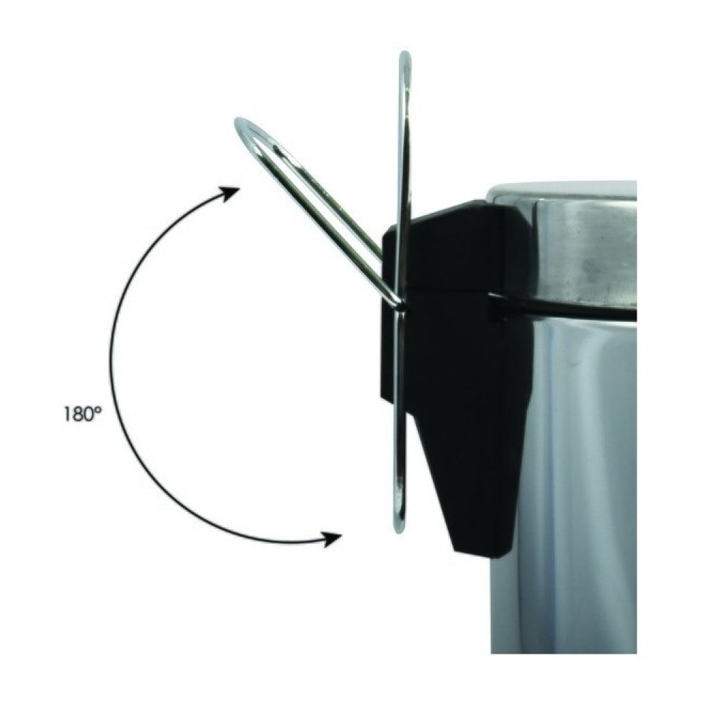 Poubelle à  pédale de cuisine Inox Miroir 30L Inox MSV