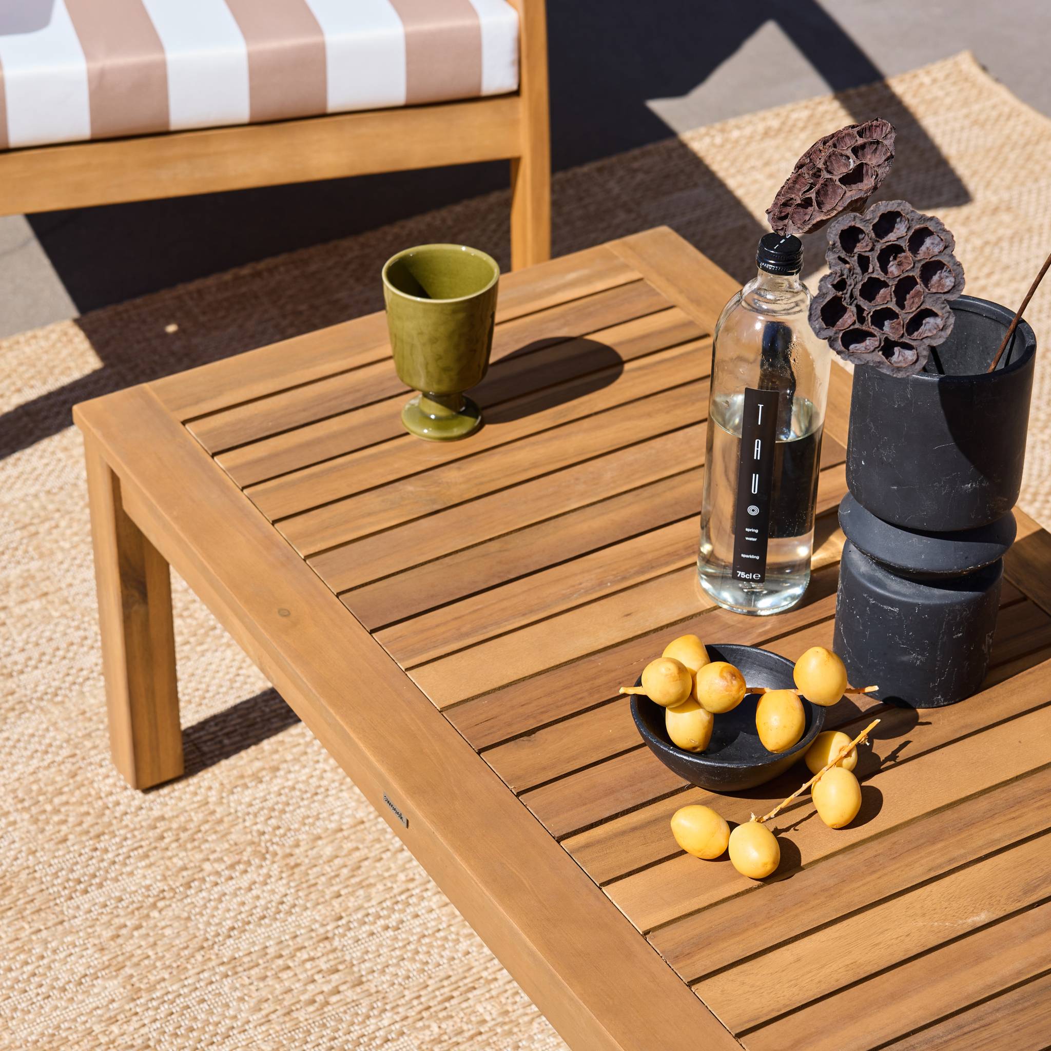 Salon de jardin bois d'acacia 4 places USHUAIA