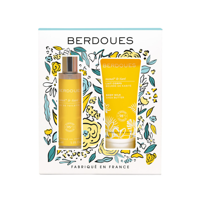 Monoï & Tiaré - Coffret Eau de Toilette 30 ml + Lait Corps 100 ml