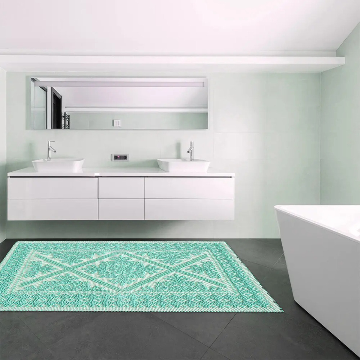 Tappeto Sardo Verdino Ingresso Cucina Bagno