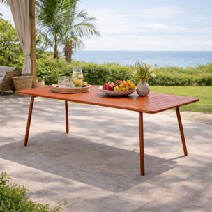 Table de jardin 8-10 places 200cm terracotta EVORA