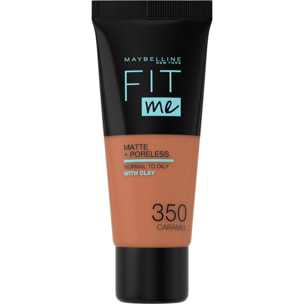 Maybelline New York Fit Me! Matte + Poreless Fond de teint 350 CARAMEL 30 MLT