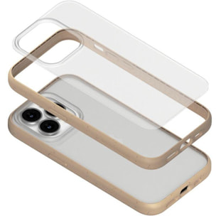 Coque bumper WOODCESSORIES iPhone 14 Pro Max transparent Taupe