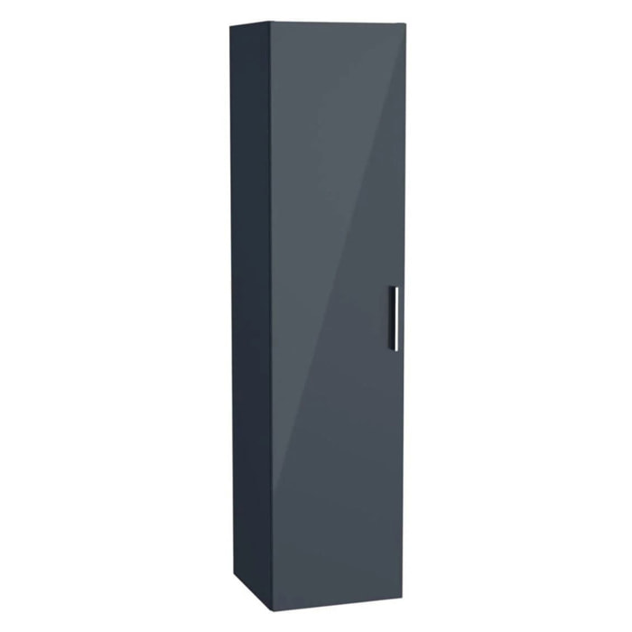 Colonne de salle de bain suspendue VitrA Mia 35x35x145 cm - anthracite brillant - porte réversible