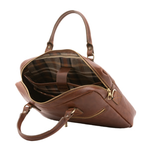 Borsa a mano  unisex In Vera pelle Made in Italy 38x28x7 cm