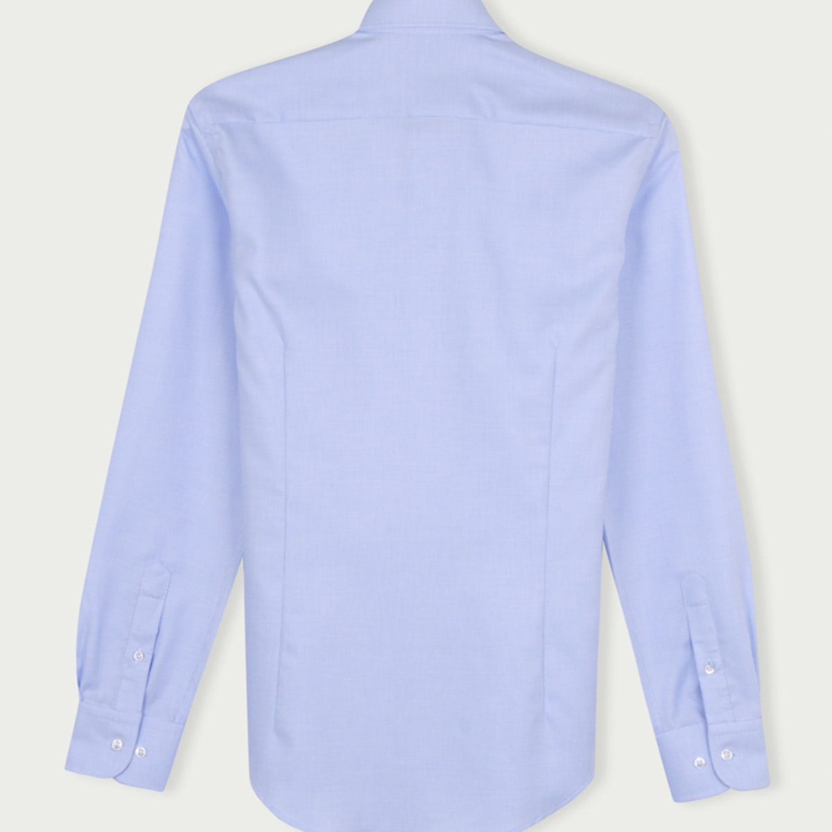 Camicia Uomo 1 Bottone Francese Slim Armaturato Bianco/Celeste