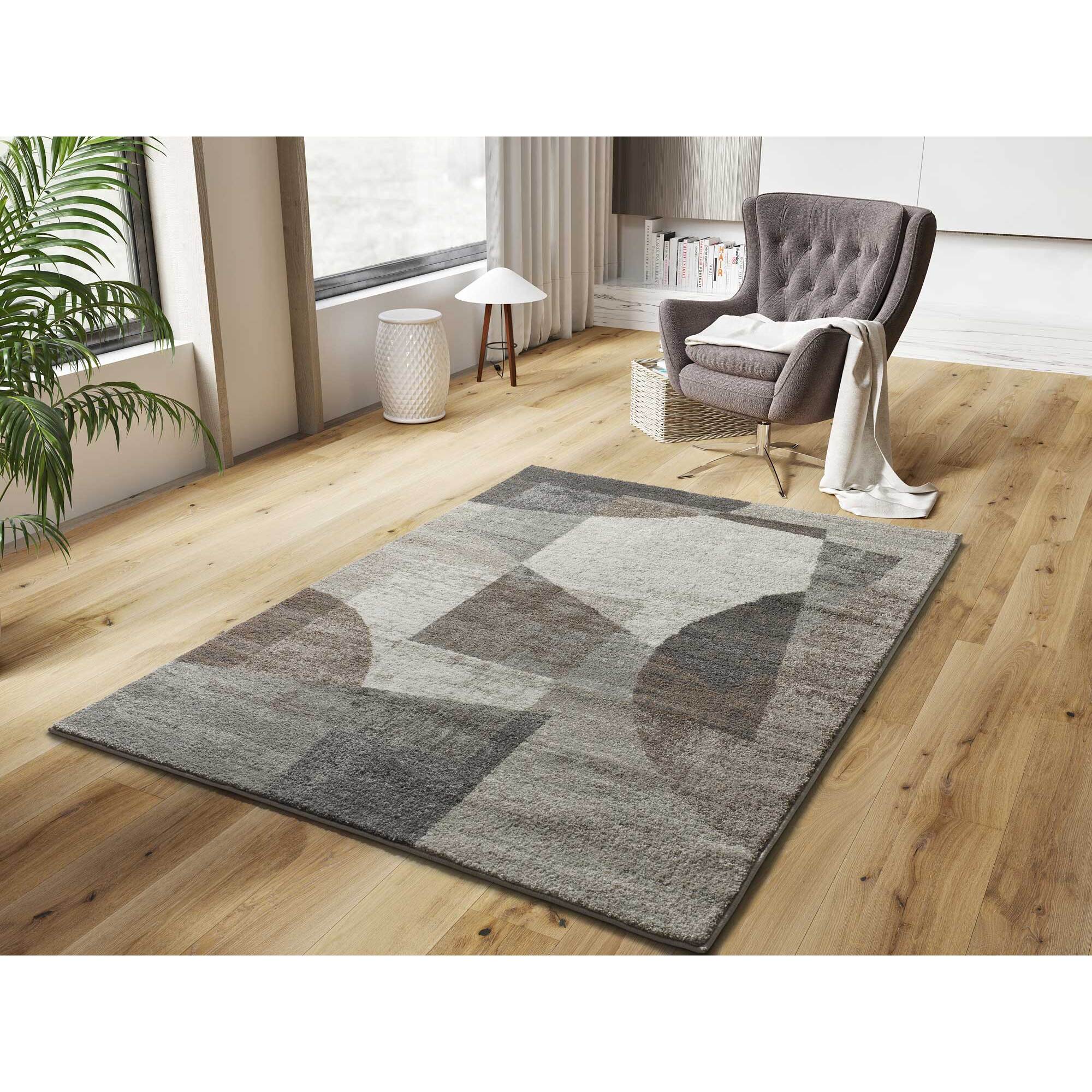 CASTRO Alfombra de tacto suave geomÃ©trica multicolor, varias medidas disponibles.