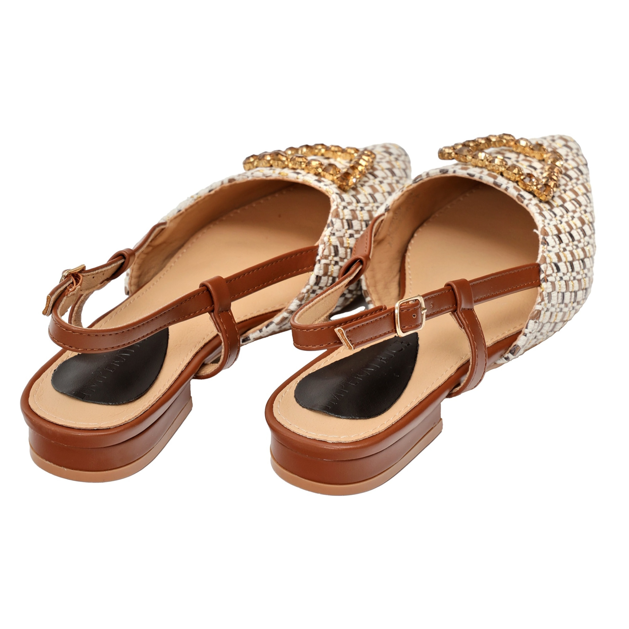 Sandali bassi - applicazione accessorio - tacco 2,5 cm