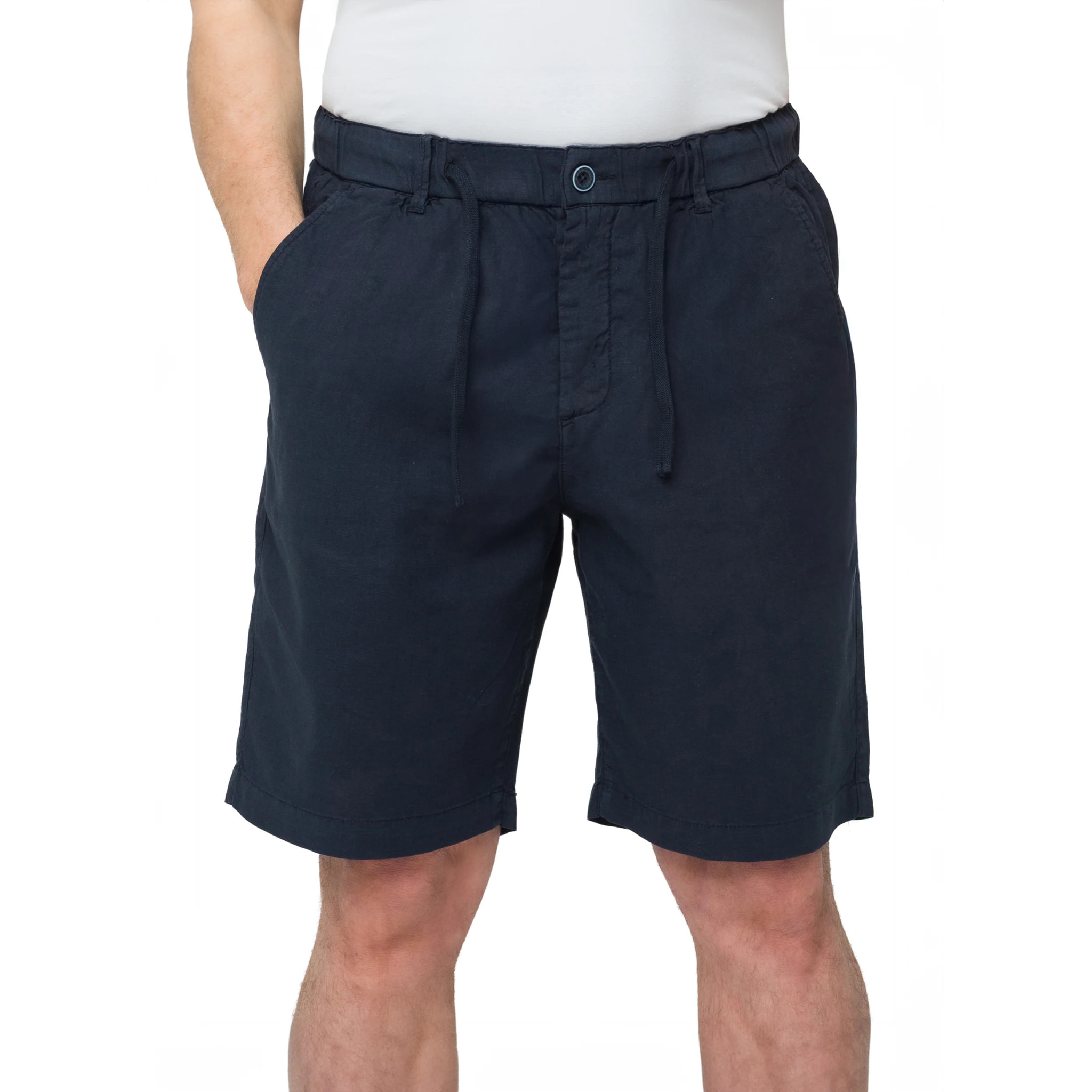 Bermuda in lino Sandbar Blu navy