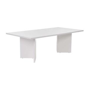 Table basse en bois "Sabin" 119 x 60 x 40 cm - Blanc