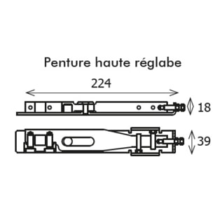 Système de fermeture à freinage hydraulique Janus Linteau SEVAX - F3 PMR arrêt 90° - SN313818