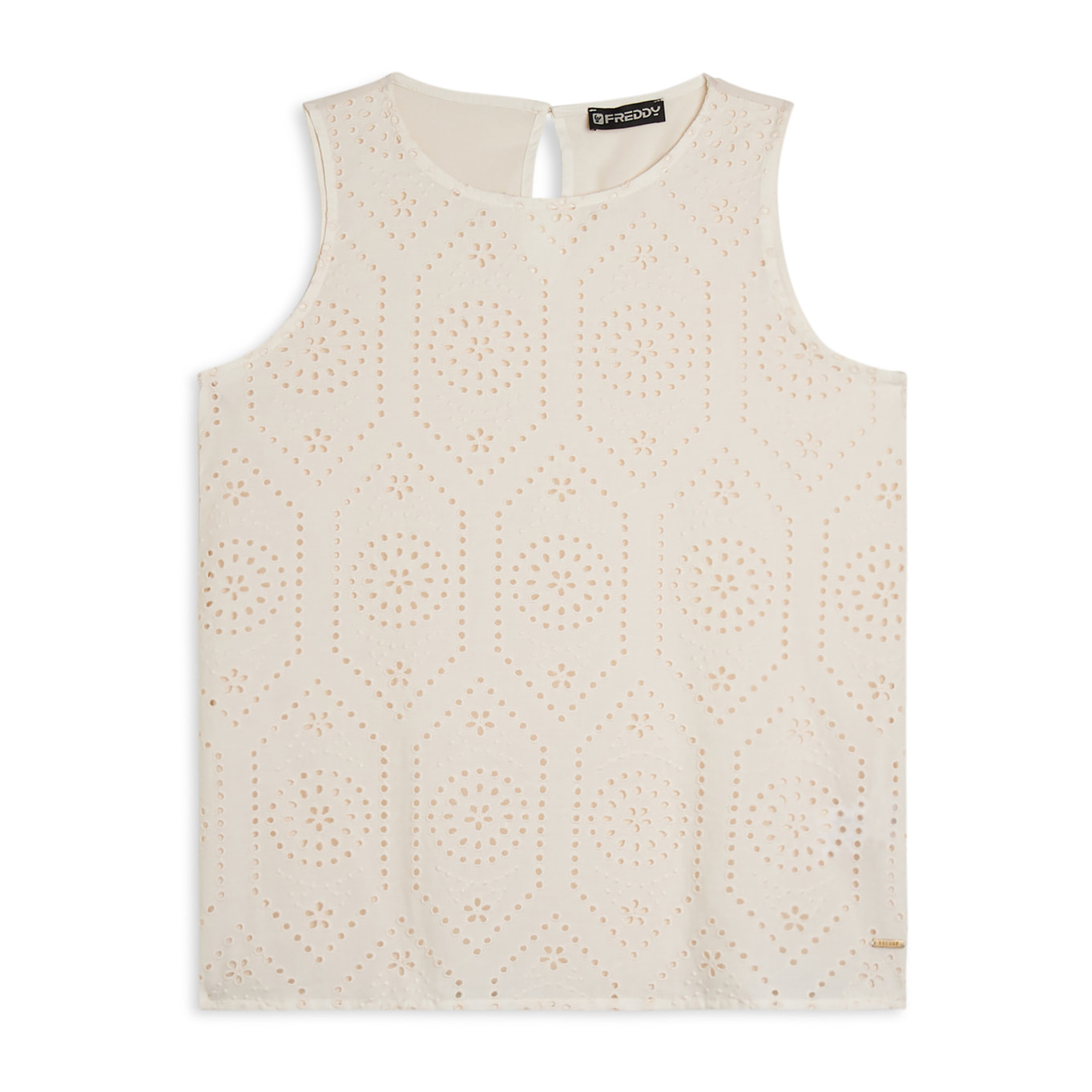 Canotta con fondo svasato e fronte Sangallo