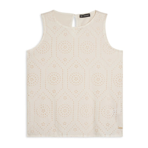 Canotta con fondo svasato e fronte Sangallo