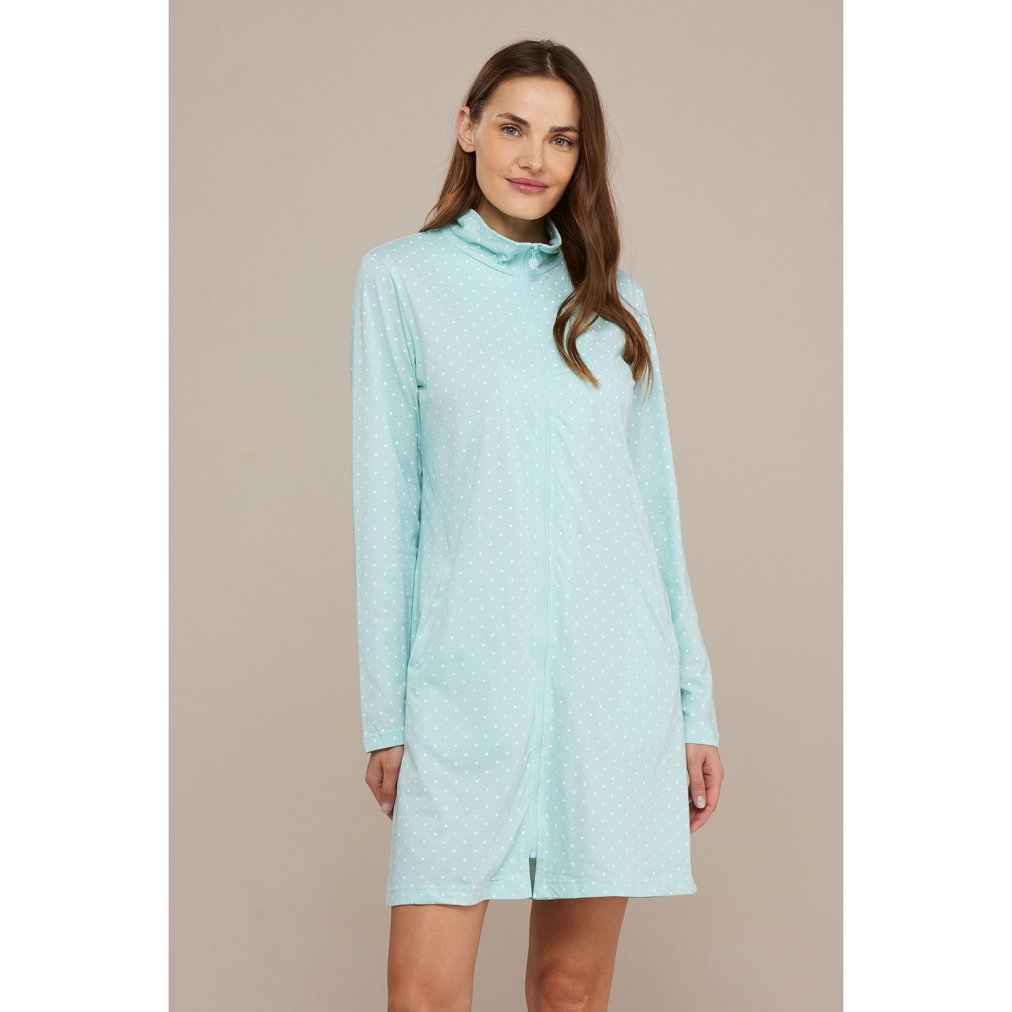 Vestaglia donna cotone selene dots Noidinotte