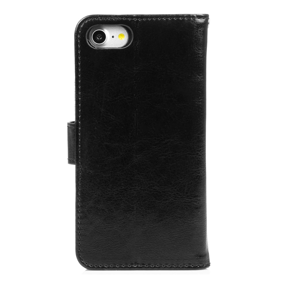 DAM Custodia Folio in ecopelle con chiusura magnetica per iPhone 7/8 7x2x14 cm. Colore nero