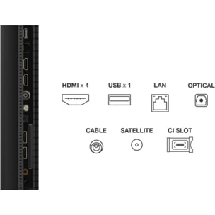 TV Mini Led TCL 50C69K 2025-50 pouces (126cm)