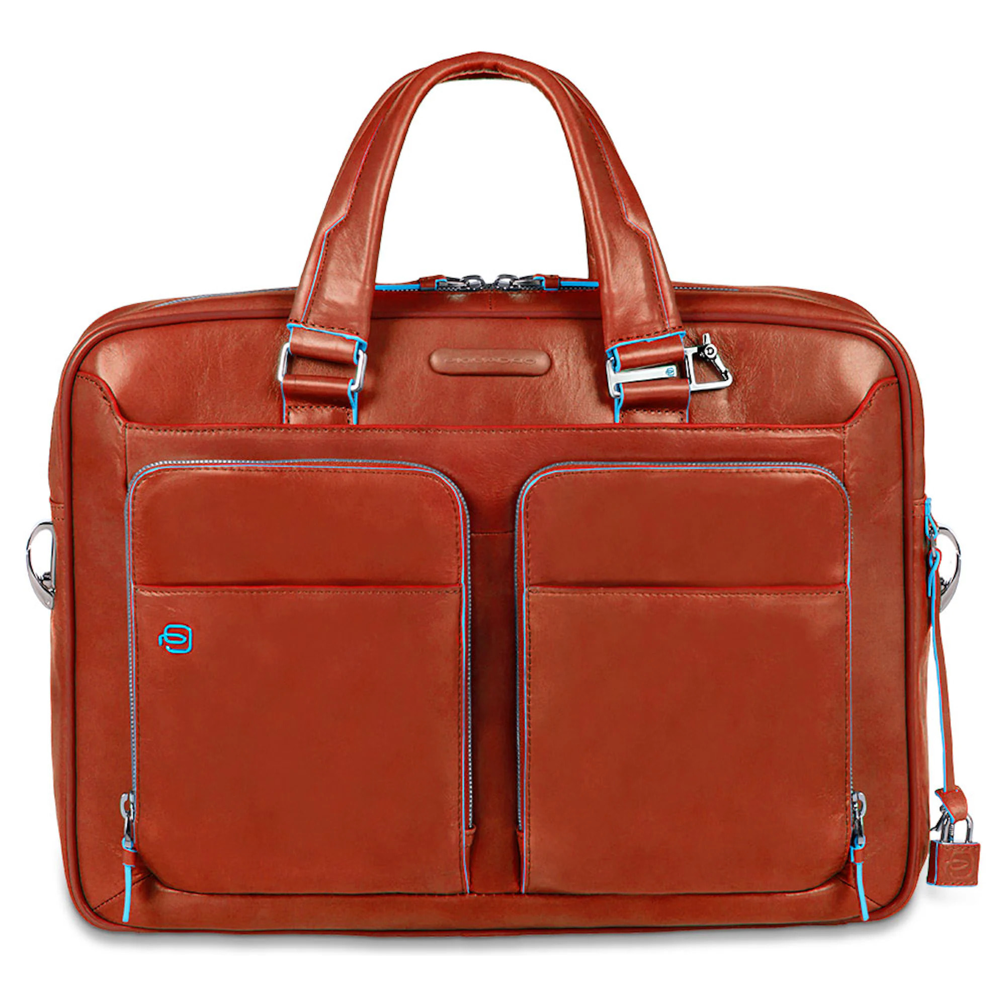 Piquadro Borsa porta pc e iPad®Pro 12,9 personalizzabile con protezione antiurto e tasca porta bottiglia