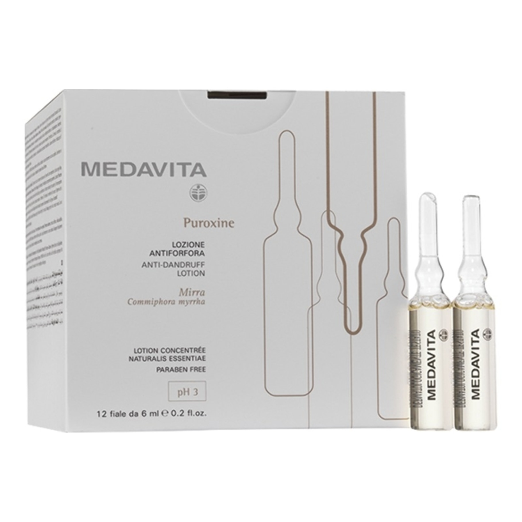 MEDAVITA Puroxine Anti-Dandruff Lozione Fiale 12x6ml