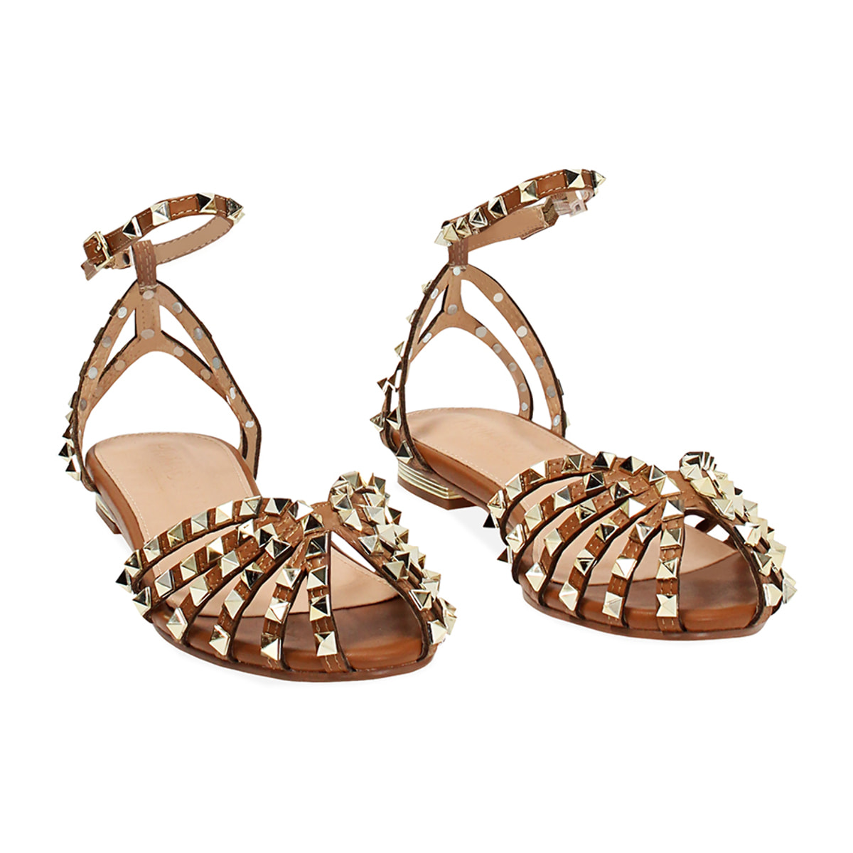 Ballerine slingback donna cognac