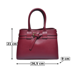 Tote Anna Luchini Bordeaux