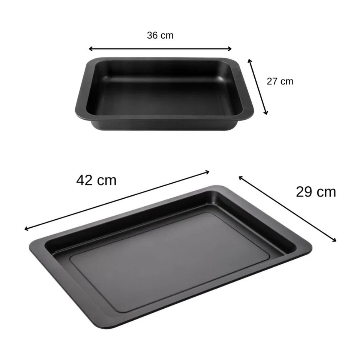 Ensemble de 2 plats de four rectangulaires 42 x 29 cm et 36 x 27 cm Zenker Special Countries