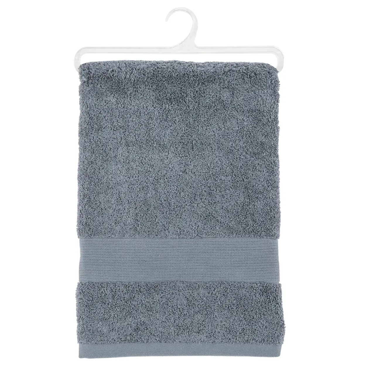 Drap de bain "Essentiel" coton gris 100x150cm