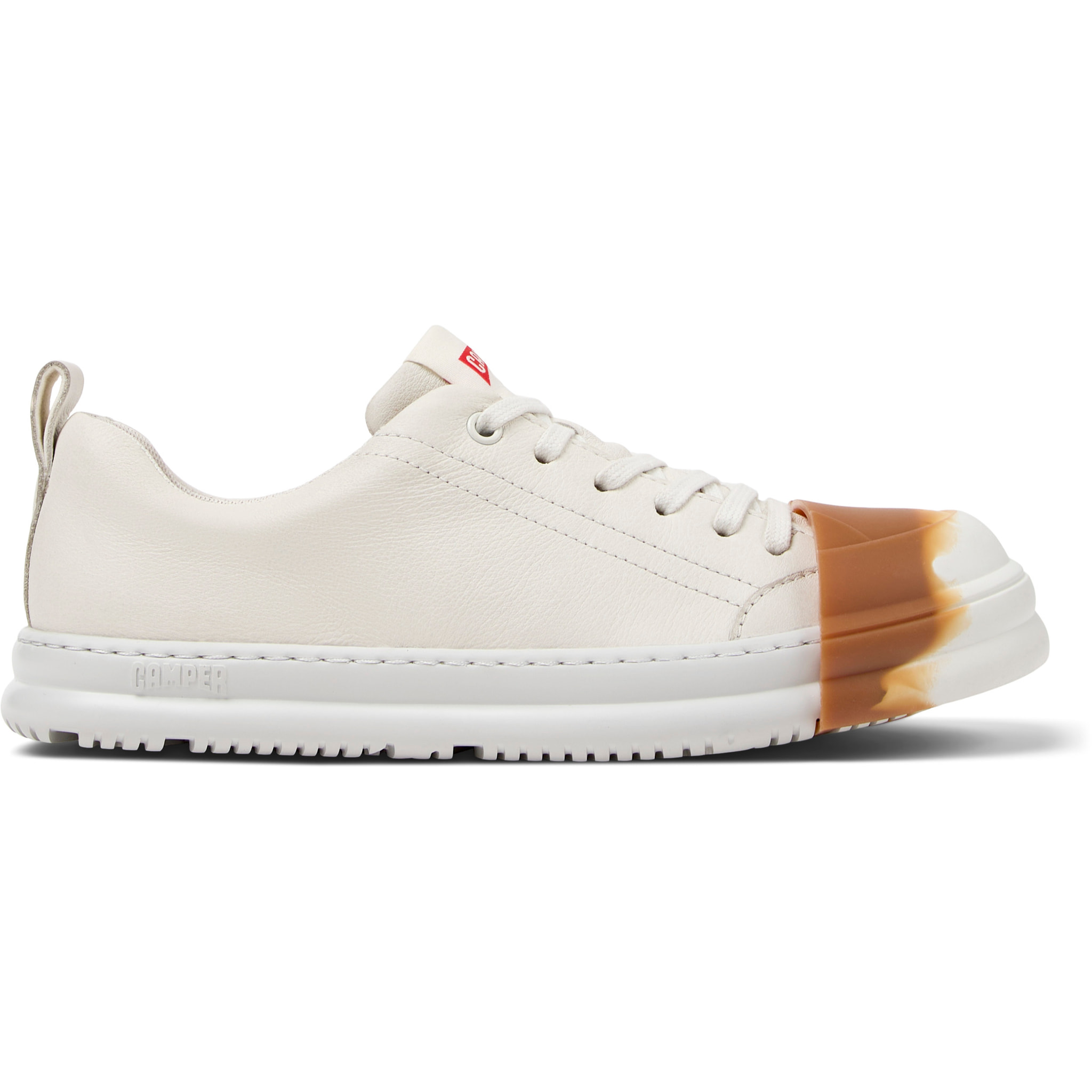 Zapatos de cordones - CAMPER Junction Runner - Blanco - Cuero liso
