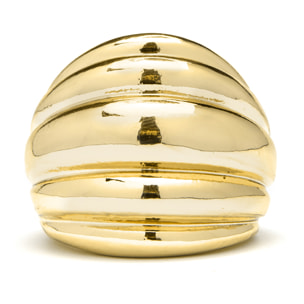 Anillo acabado en oro amarillo de 18k
